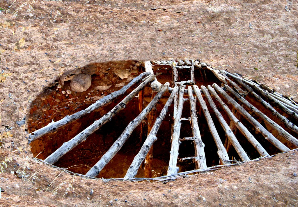Anasazi Pithouse Cut-away or Kiva