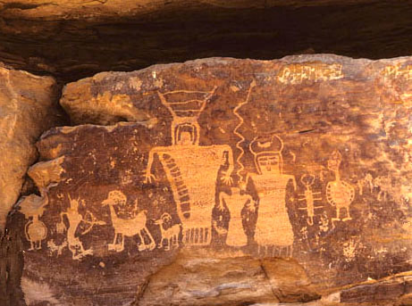 Fremont Family Petroglyph 