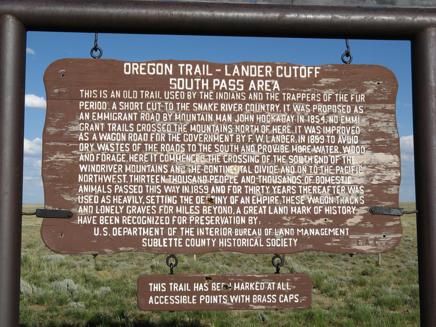 Lander Cutoff Sign