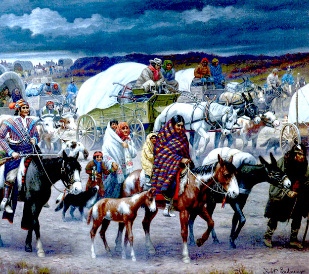 Where did the Cherokees live before the Trail of Tears?